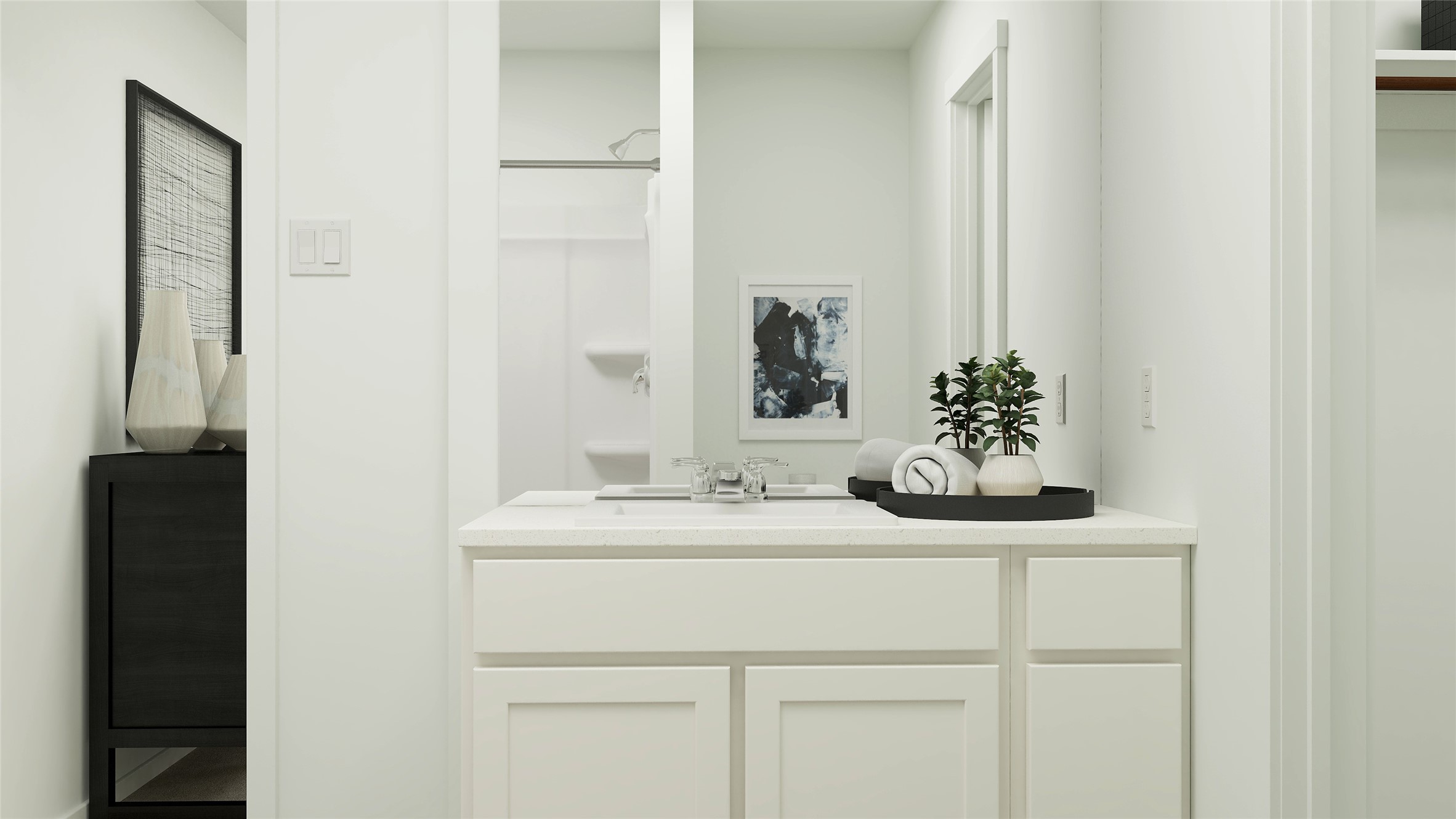 658 Maria Elena Way Cleveland, TX 77327 - Photo 21 of 24 a bathroom with a sink and a mirror