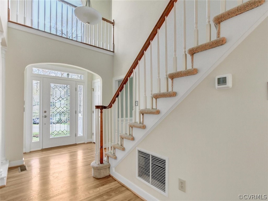 6000 Sedgefield Road Midlothian, VA 23112 - Photo 3 of 36 a view of entryway and hall with wooden floor