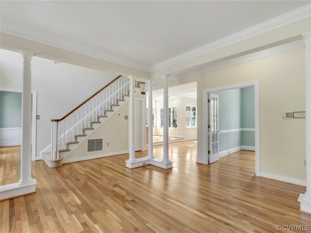 6000 Sedgefield Road Midlothian, VA 23112 - Photo 7 of 36 a view of an empty room with wooden floor and a window