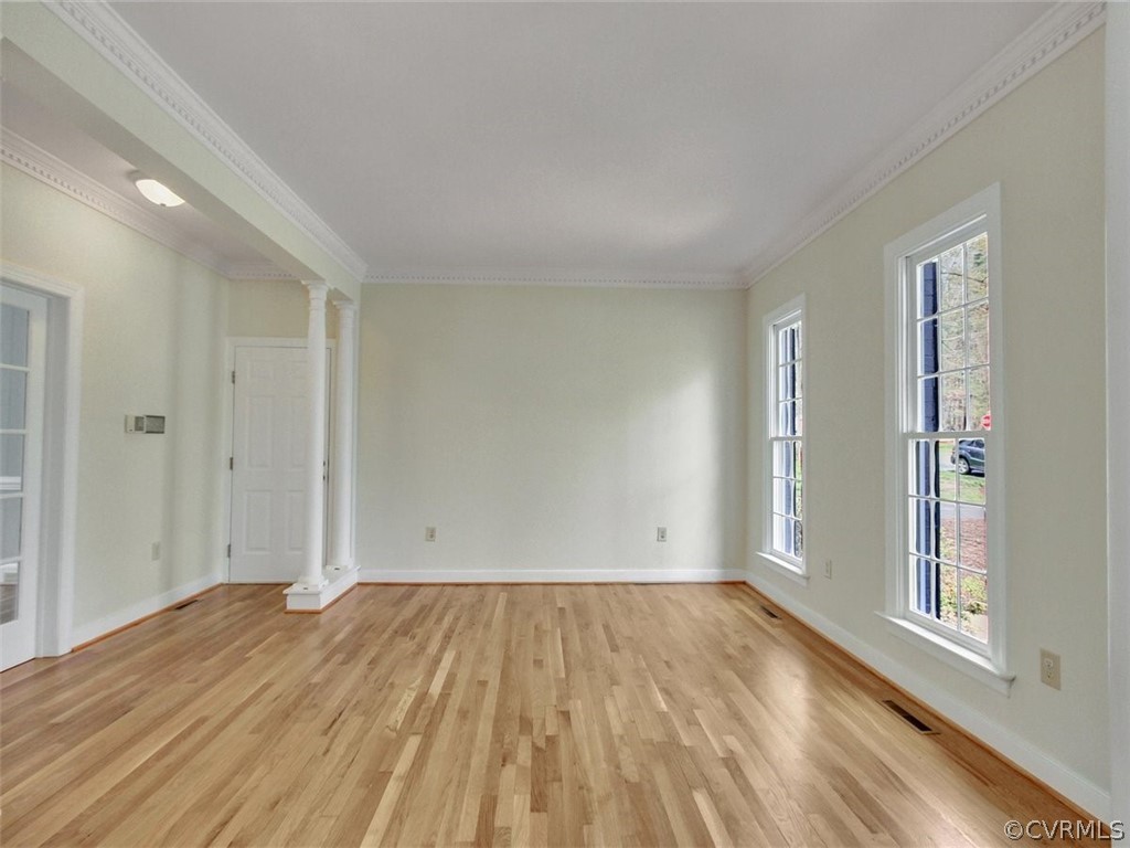 6000 Sedgefield Road Midlothian, VA 23112 - Photo 8 of 36 wooden floor in an empty room with a window