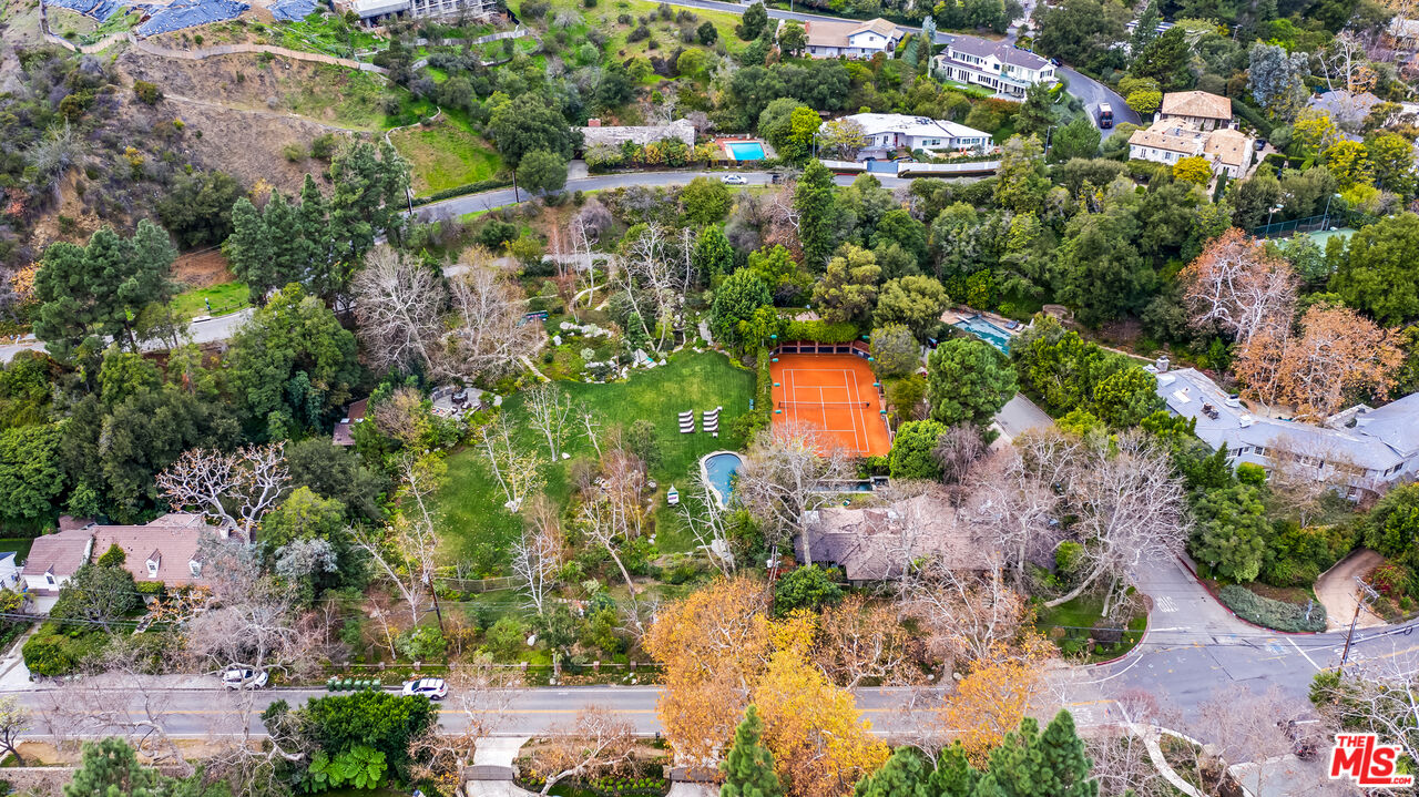 2383 Mandeville Canyon Road Los Angeles, CA 90049 - Photo 49 of 51 an aerial view of multiple house
