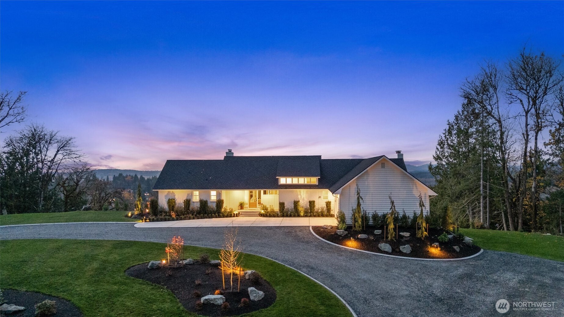9813 Moran Road Arlington, WA 98223 - Photo 7 of 40 a view of a house with backyard and garden