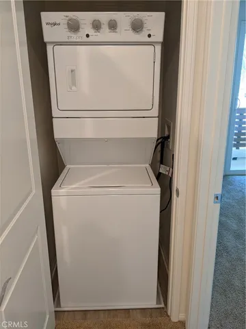 a view of a room with white door