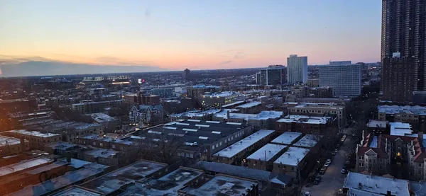 an aerial view of city