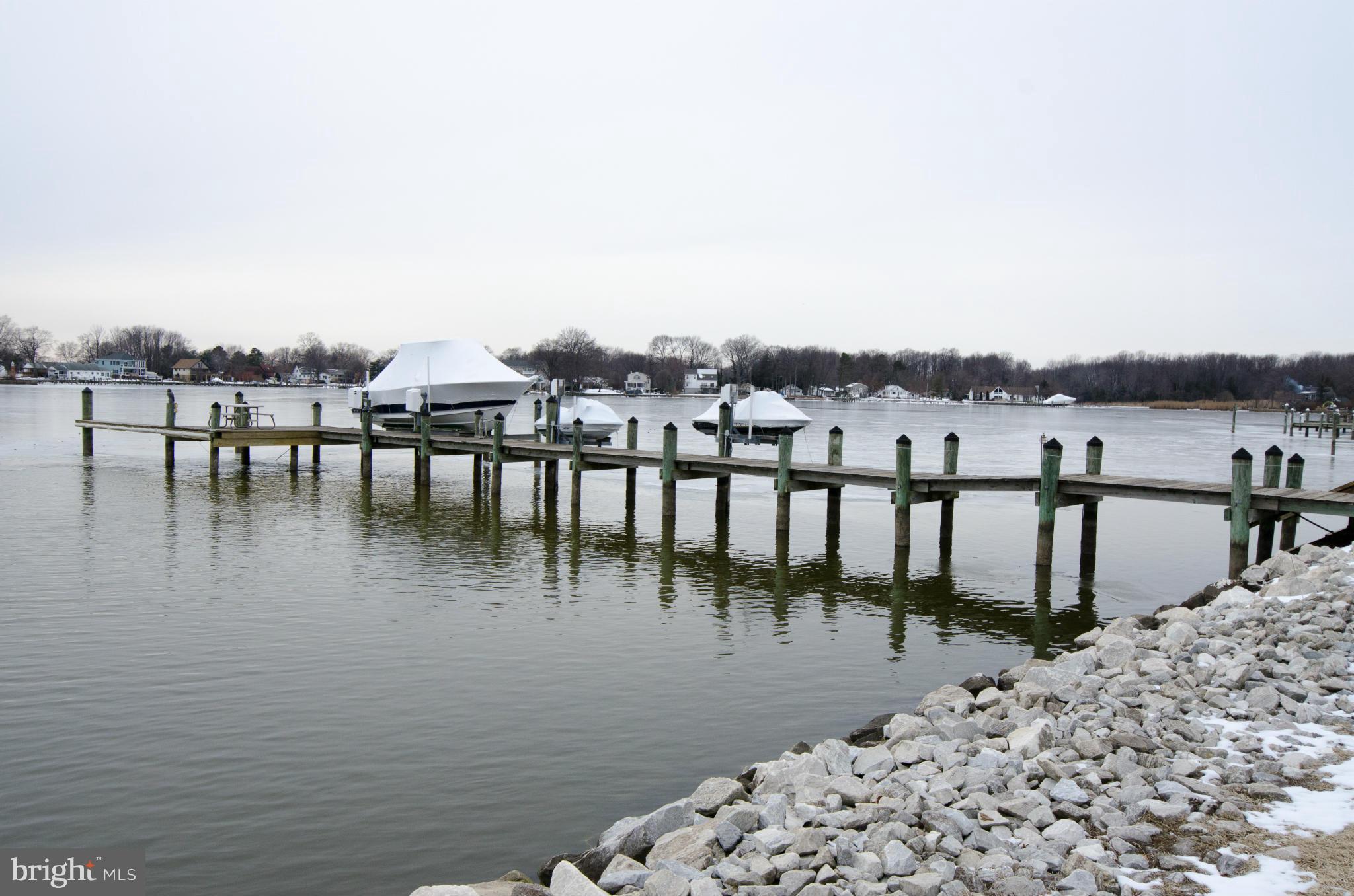 1003 Cold Spring Road Baltimore, MD 21220 - Photo 29 of 30 Pier with boat lift and 2 jet ski lifts