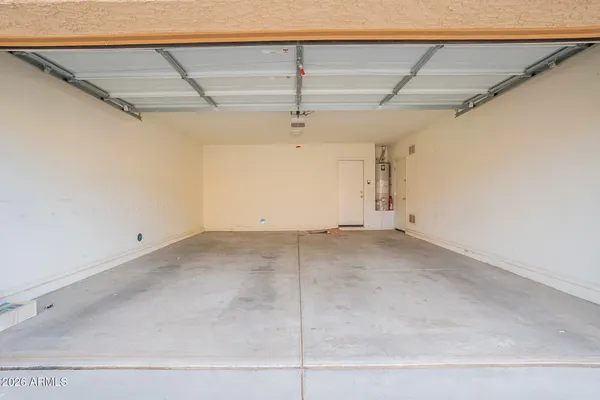 a view of a garage