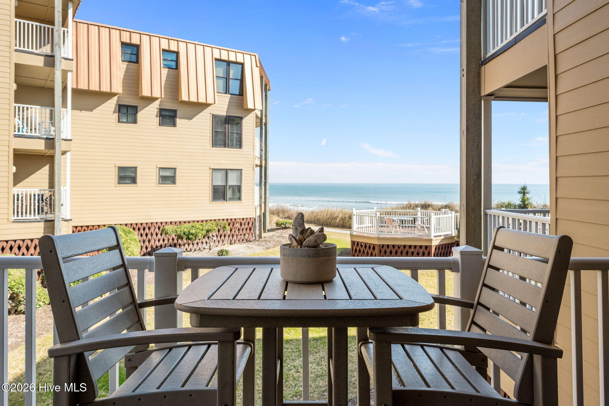 1822 New River Inlet Road, Unit 1102A North Topsail Beach, NC 28460 - Photo 32 of 51 Oceanside Balcony