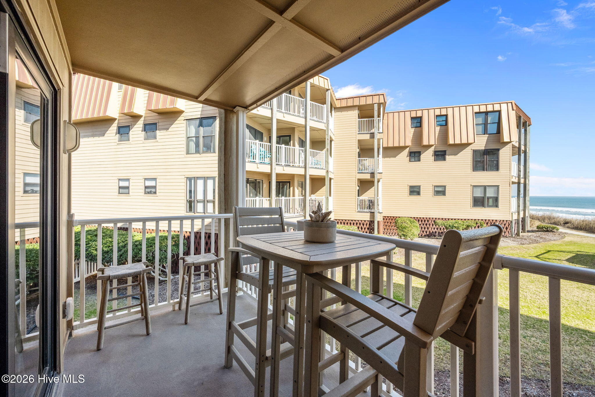 1822 New River Inlet Road, Unit 1102A North Topsail Beach, NC 28460 - Photo 33 of 51 Oceanside Balcony