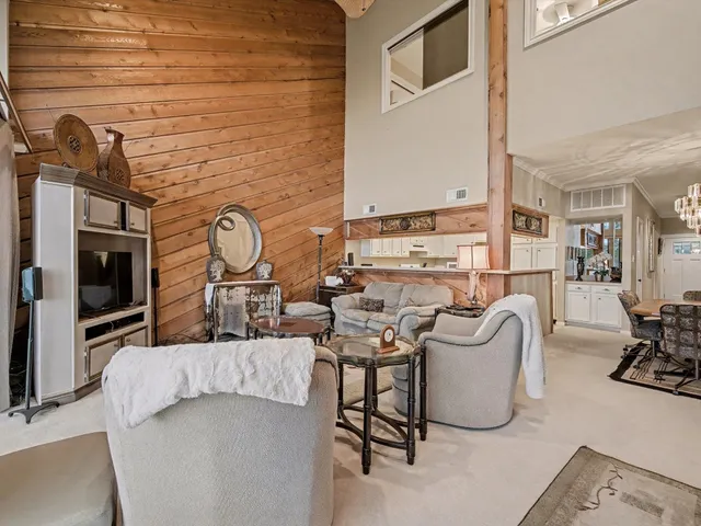 a living room filled with furniture