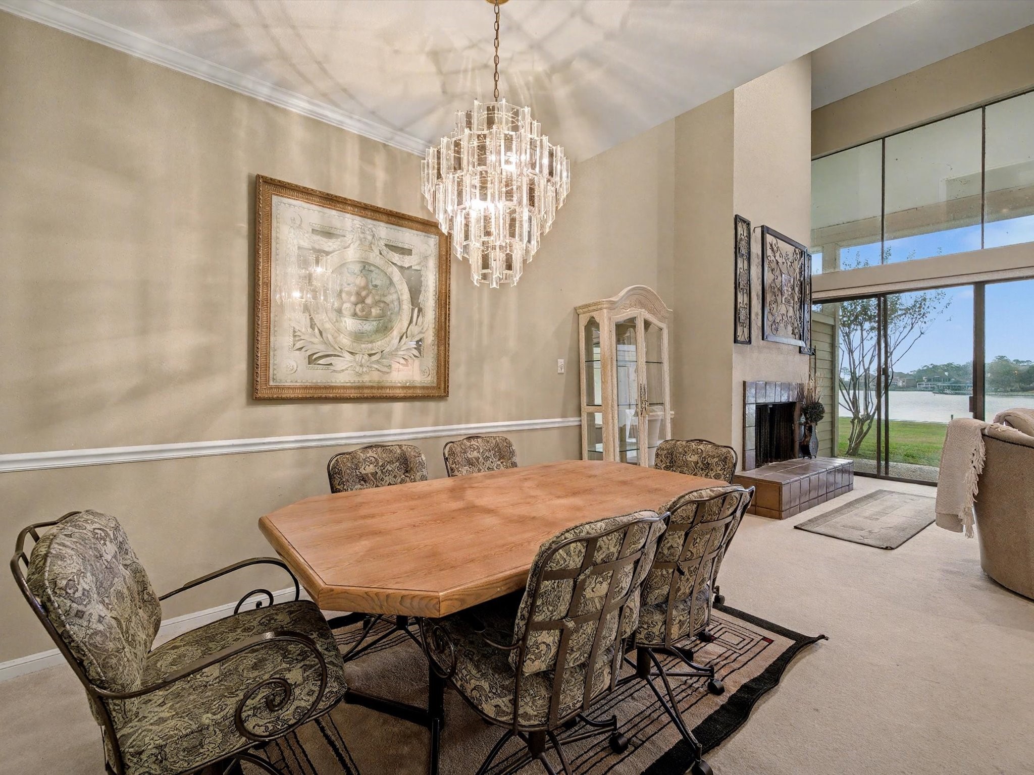 75 April Point Drive South Conroe, TX 77356 - Photo 6 of 18 a view of a dining room with furniture window and outside view