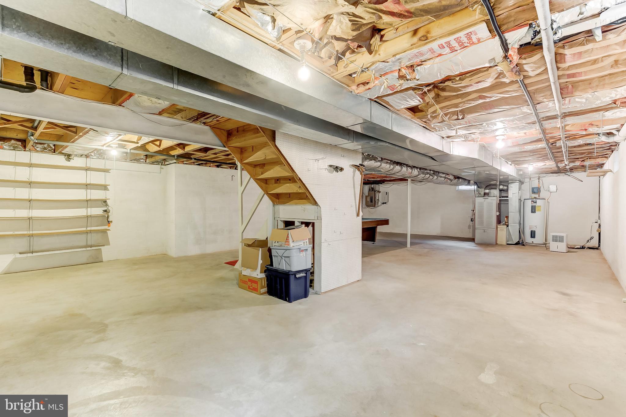 1204 Temfield Road Baltimore, MD 21286 - Photo 44 of 53 Unfinished Lower Level