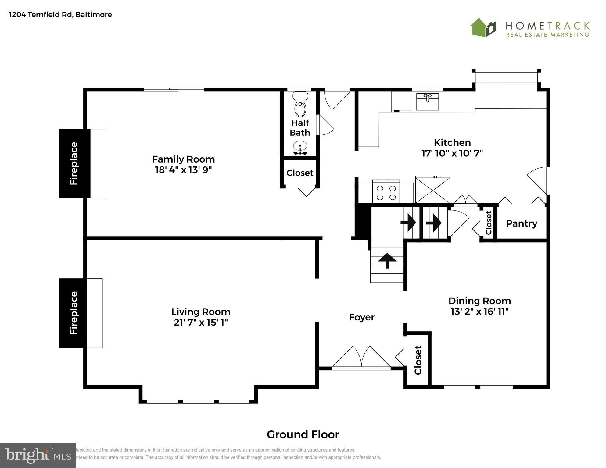 1204 Temfield Road Baltimore, MD 21286 - Photo 51 of 53 Main Level Floor PLan