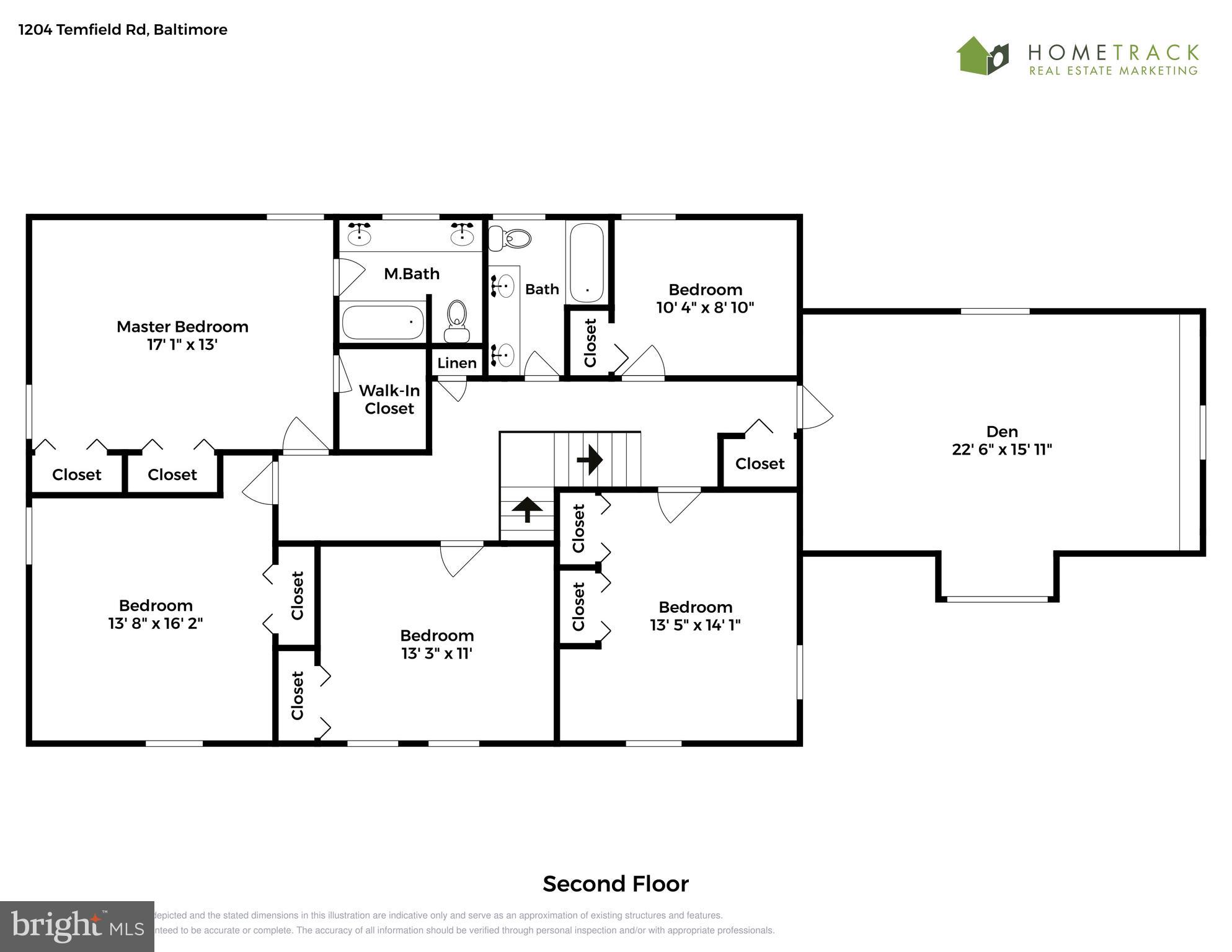 1204 Temfield Road Baltimore, MD 21286 - Photo 53 of 53 Upper Level Floor PLan