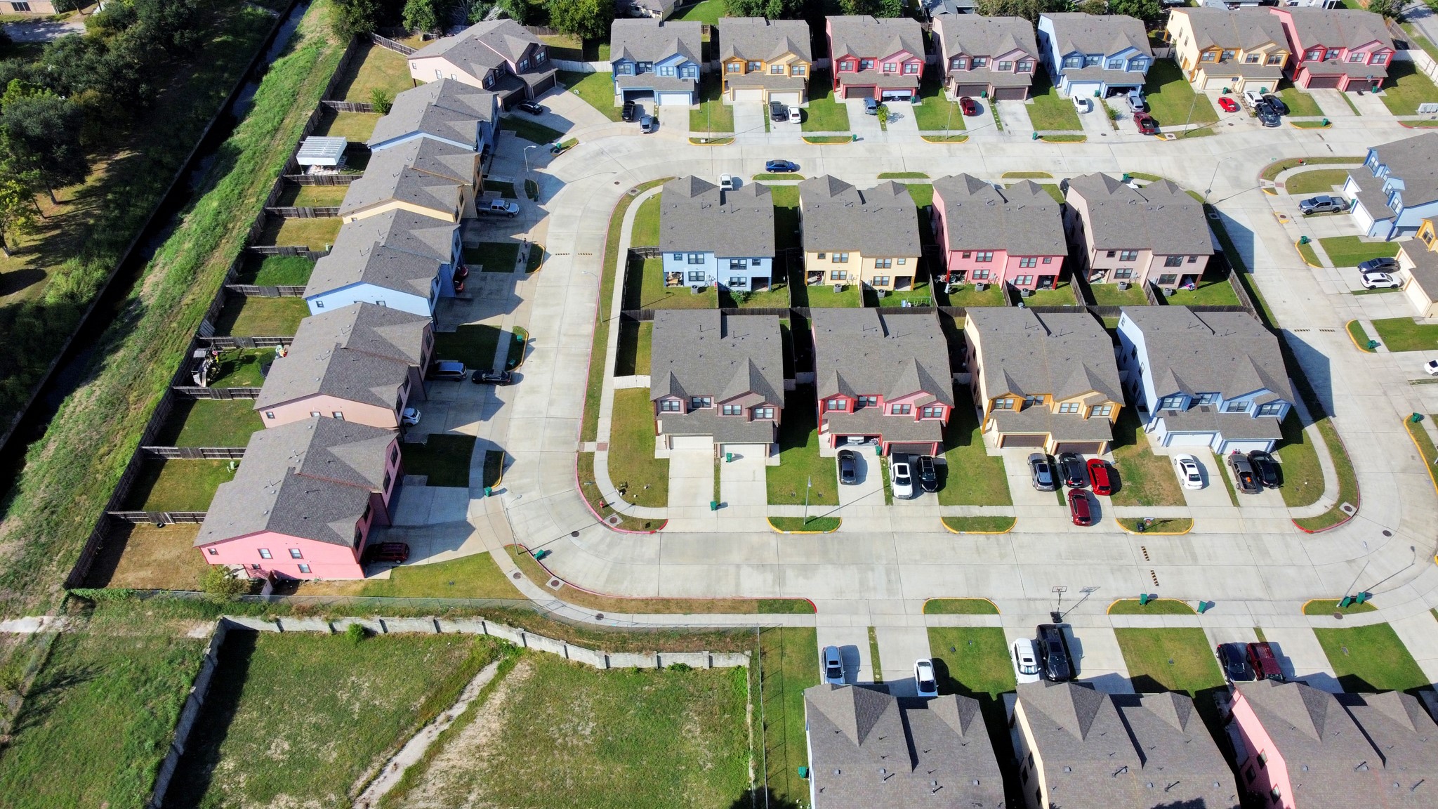 4334 Oak Ridge Drive, Unit A Pasadena, TX 77503 - Photo 18 of 20 an aerial view of residential house with outdoor space and parking