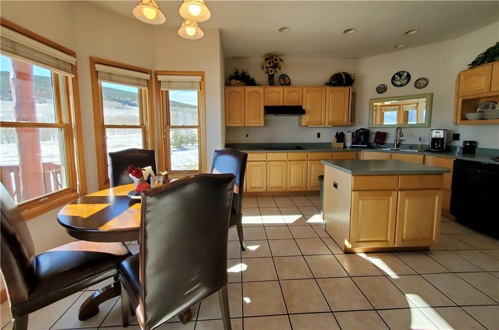 114 Round Hill Road Fairplay, CO 80440 - Photo 11 of 35 a kitchen with stainless steel appliances granite countertop a sink and a stove