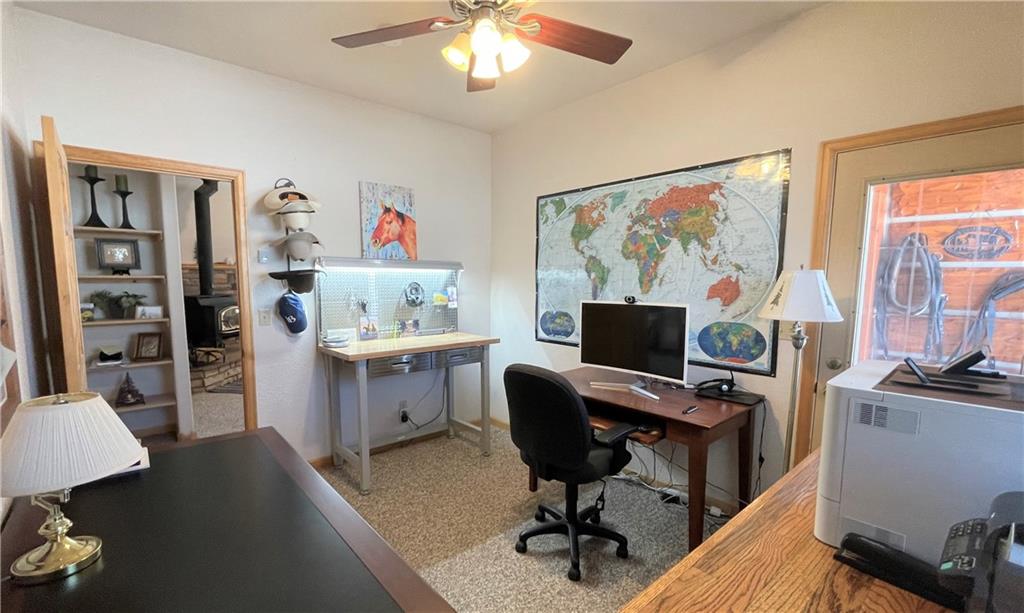 114 Round Hill Road Fairplay, CO 80440 - Photo 22 of 35 a view of a workspace with furniture and a window
