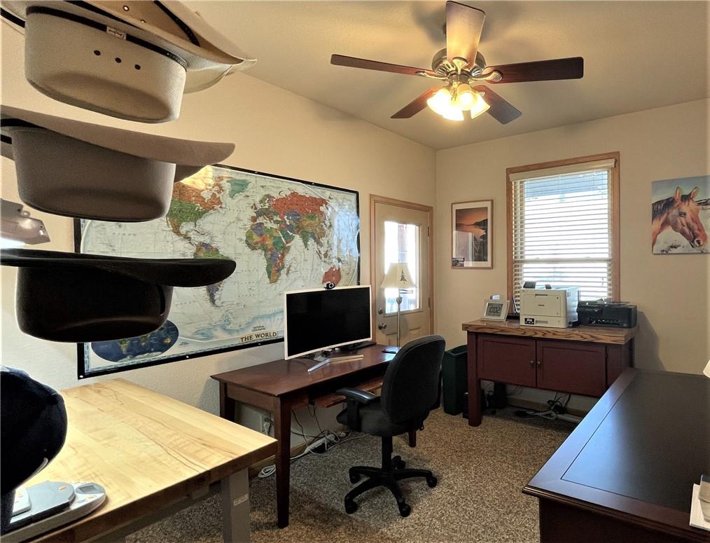 114 Round Hill Road Fairplay, CO 80440 - Photo 23 of 35 a view of a workspace with furniture and a window