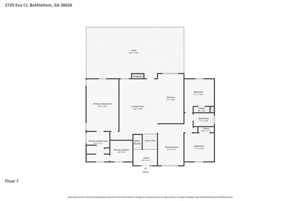 $499,000 | 2729 Eva Court Southeast, Bethlehem, GA 30620