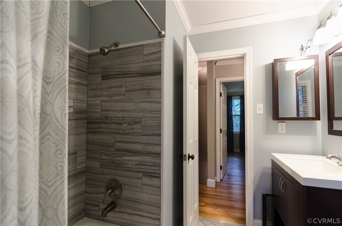 3207 Fox Chase Road Midlothian, VA 23112 - Photo 18 of 21 a bathroom with a shower and a sink