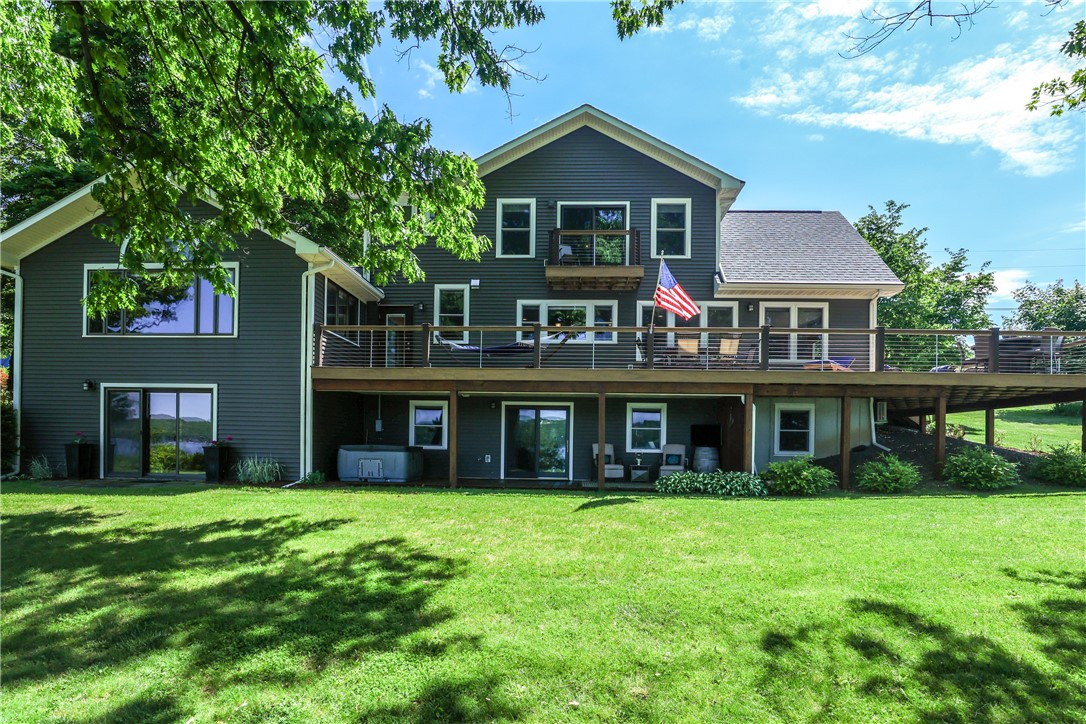 5580 Peach Orchard Road Hector, NY 14841 - Photo 3 of 50 Back of the house looking east towards the vineyar