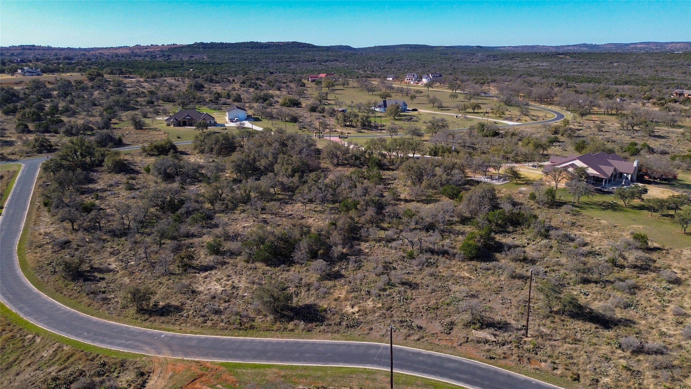 Lot 20 Comanche Ridge Round Mountain, TX 78663 - Photo 10 of 34 AERIAL - INTERIOR VIEW OF LOT 20