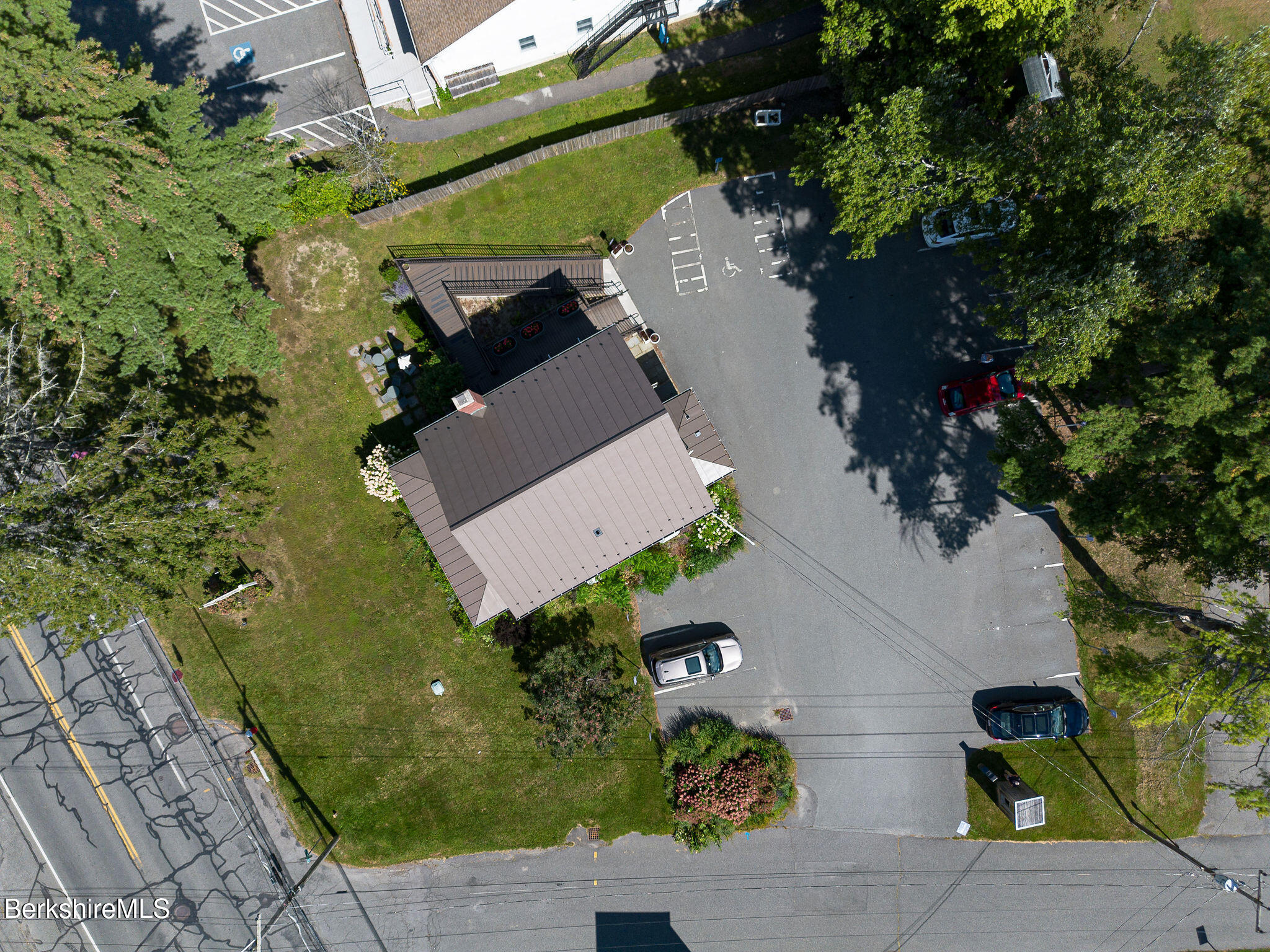 783 Main Street Great Barrington, MA 01230 - Photo 26 of 31 an aerial view of a house with a yard