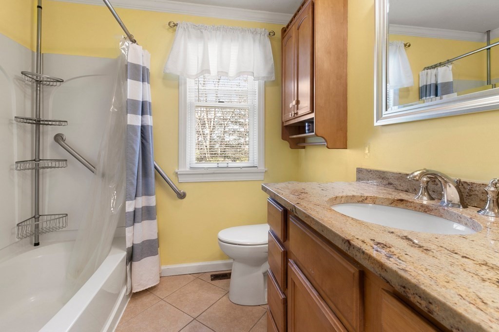 190 West Allen Ridge Road Springfield, MA 01118 - Photo 17 of 39 a bathroom with a granite countertop sink toilet and shower