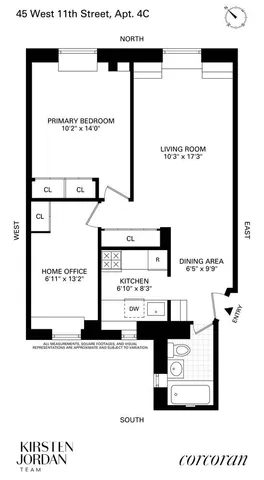 $1,375,000 | 45 West 11th Street, Unit 4C | Greenwich Village