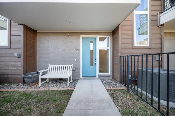a view of front door of house