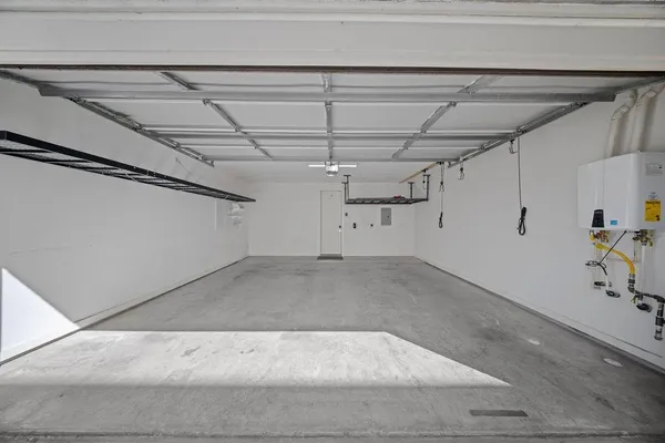 a view of an buildings from a balcony