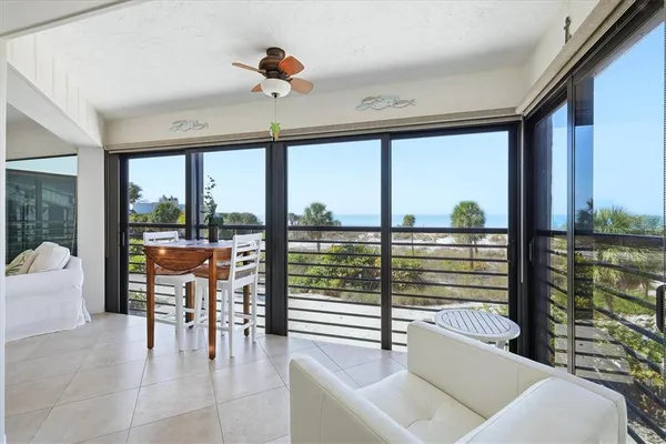 a view of a livingroom with furniture