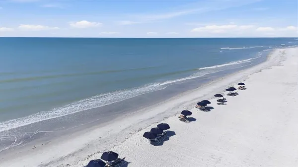 a view of an ocean beach