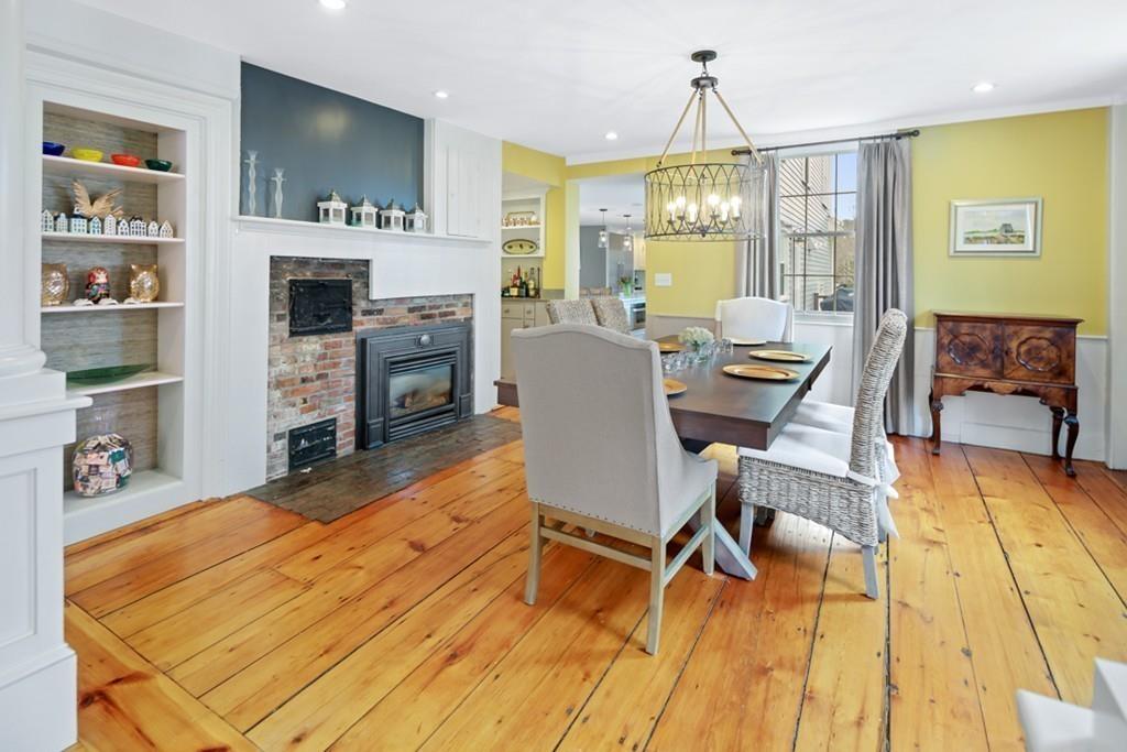 170 North Street Hingham, MA 02043 - Photo 15 of 42 a view of a dining room with furniture window and wooden floor