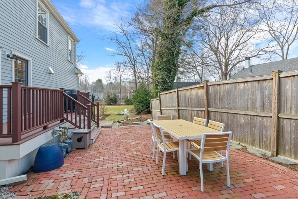 170 North Street Hingham, MA 02043 - Photo 38 of 42 a view of a chairs and table in the back yard of the house