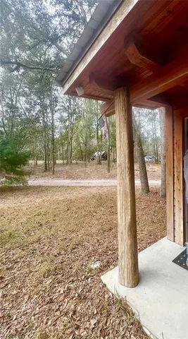 a backyard of a house with a mountain view