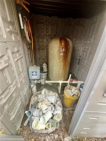 a view of a refrigerator in the kitchen