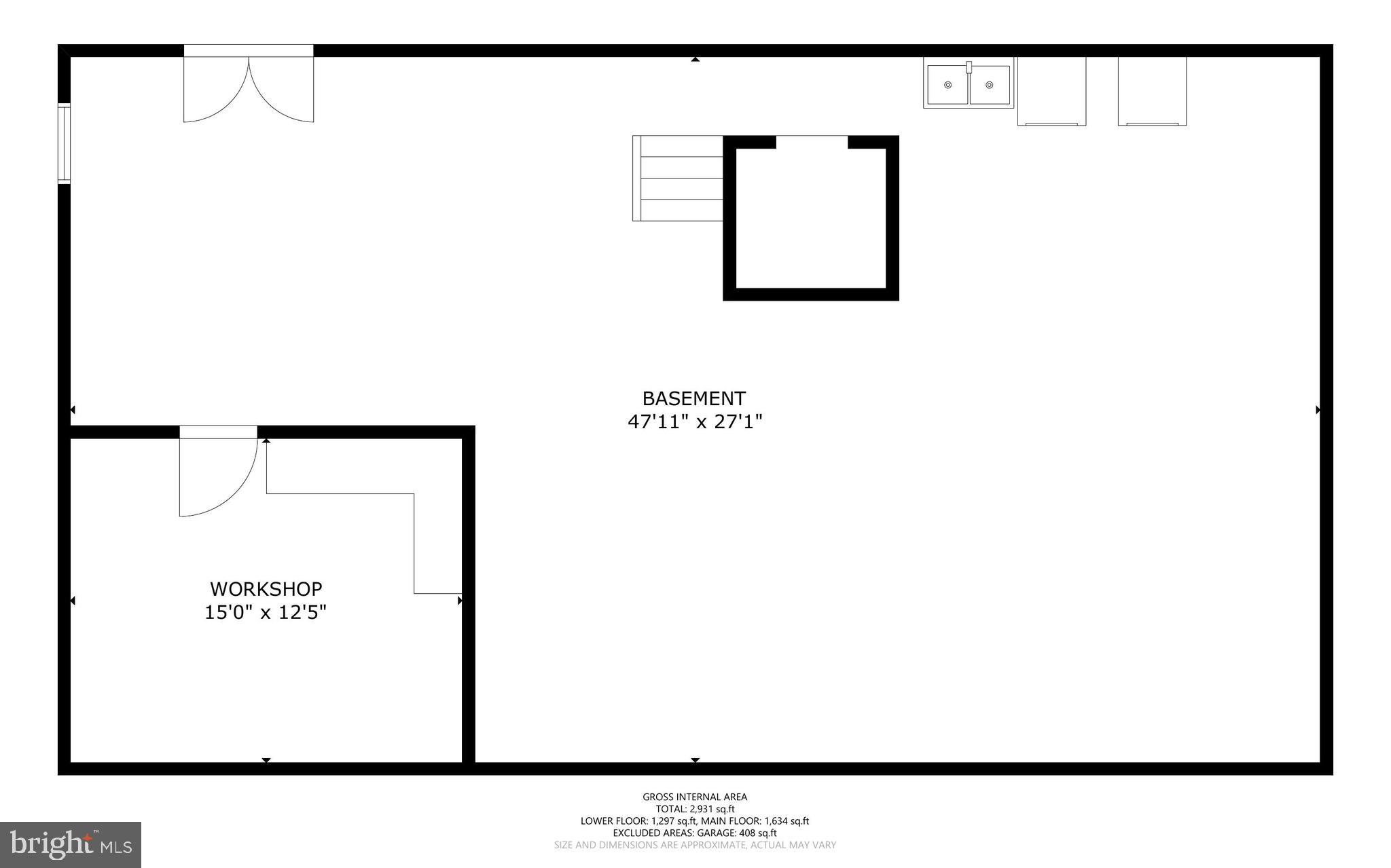 2710 Flintstone Road Freeland, MD 21053 - Photo 72 of 73 Lower Level Floor Plan