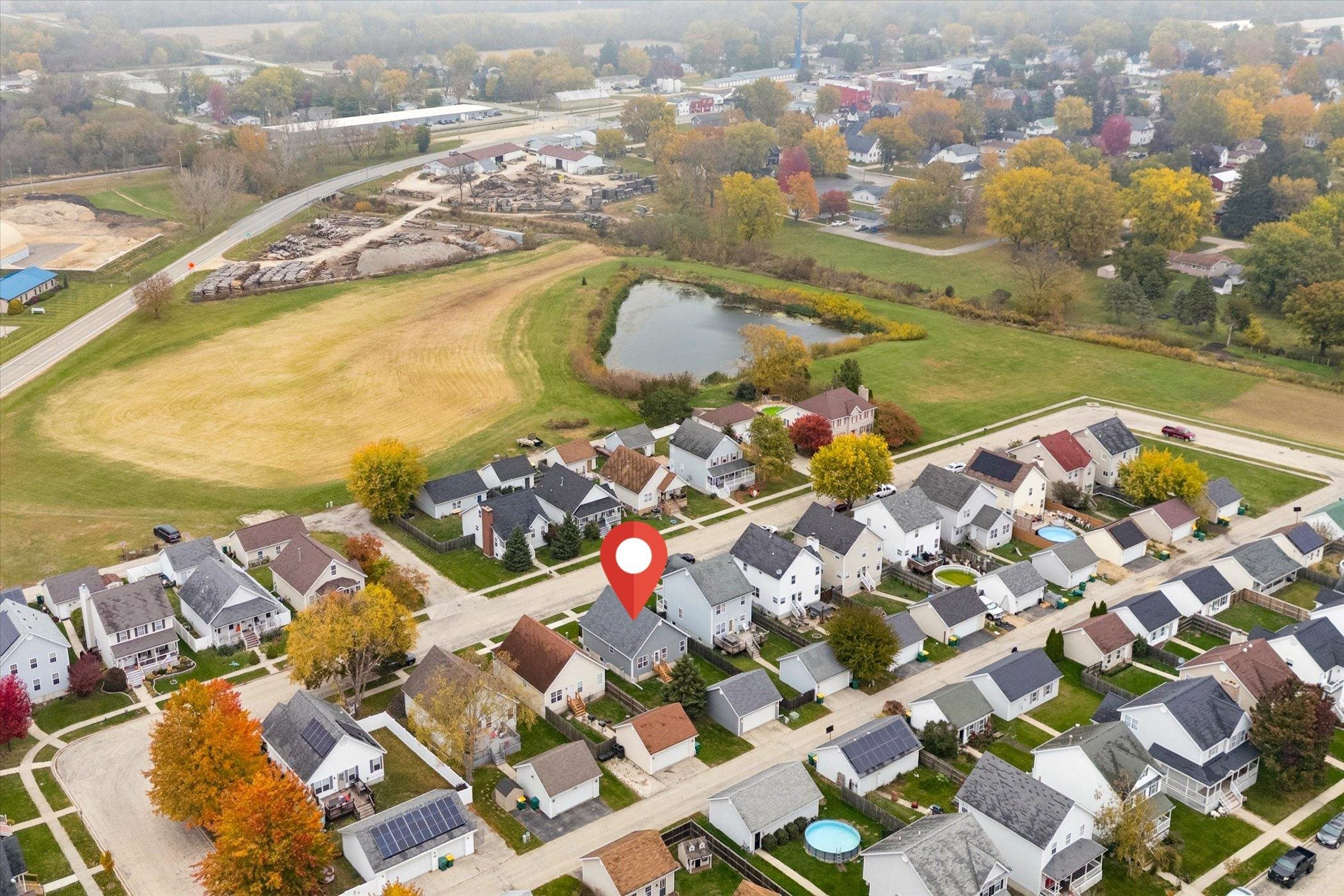 718 West Prospect Street Kirkland, IL 60146 - Photo 4 of 41 an aerial view of residential houses with outdoor space