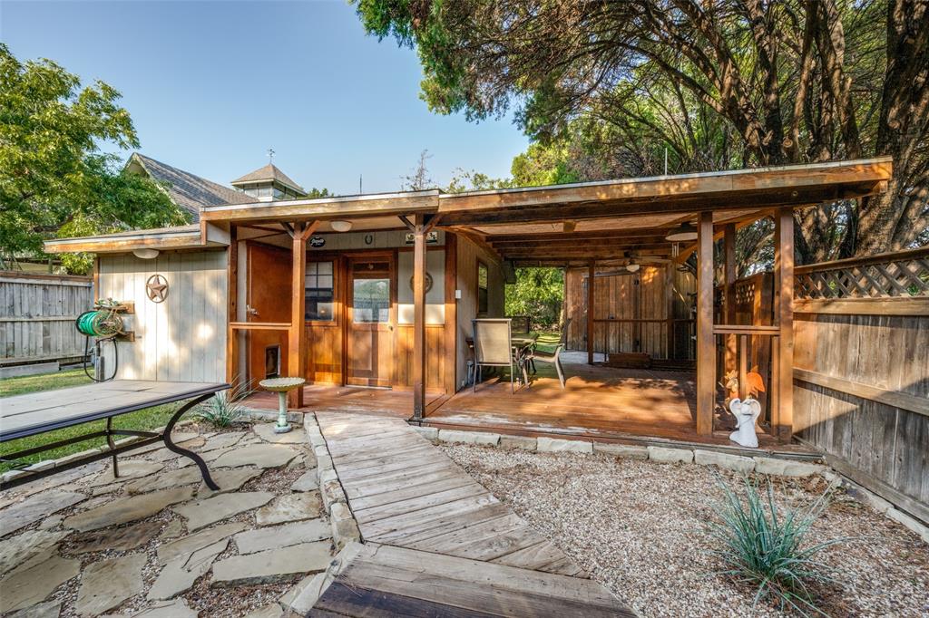 1027 Stanley Street Denton, TX 76201 - Photo 31 of 38 15X12 WOOD WORKING OR CRAFTING SHOP~ANOTHER COVERED DECK~