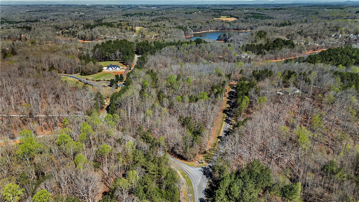 3.53 Coneross Point Drive Seneca, SC 29678 - Photo 12 of 13 This elevated view captures a sprawling landscape of natural beauty, highlighting a tranquil lake and verdant surroundings.