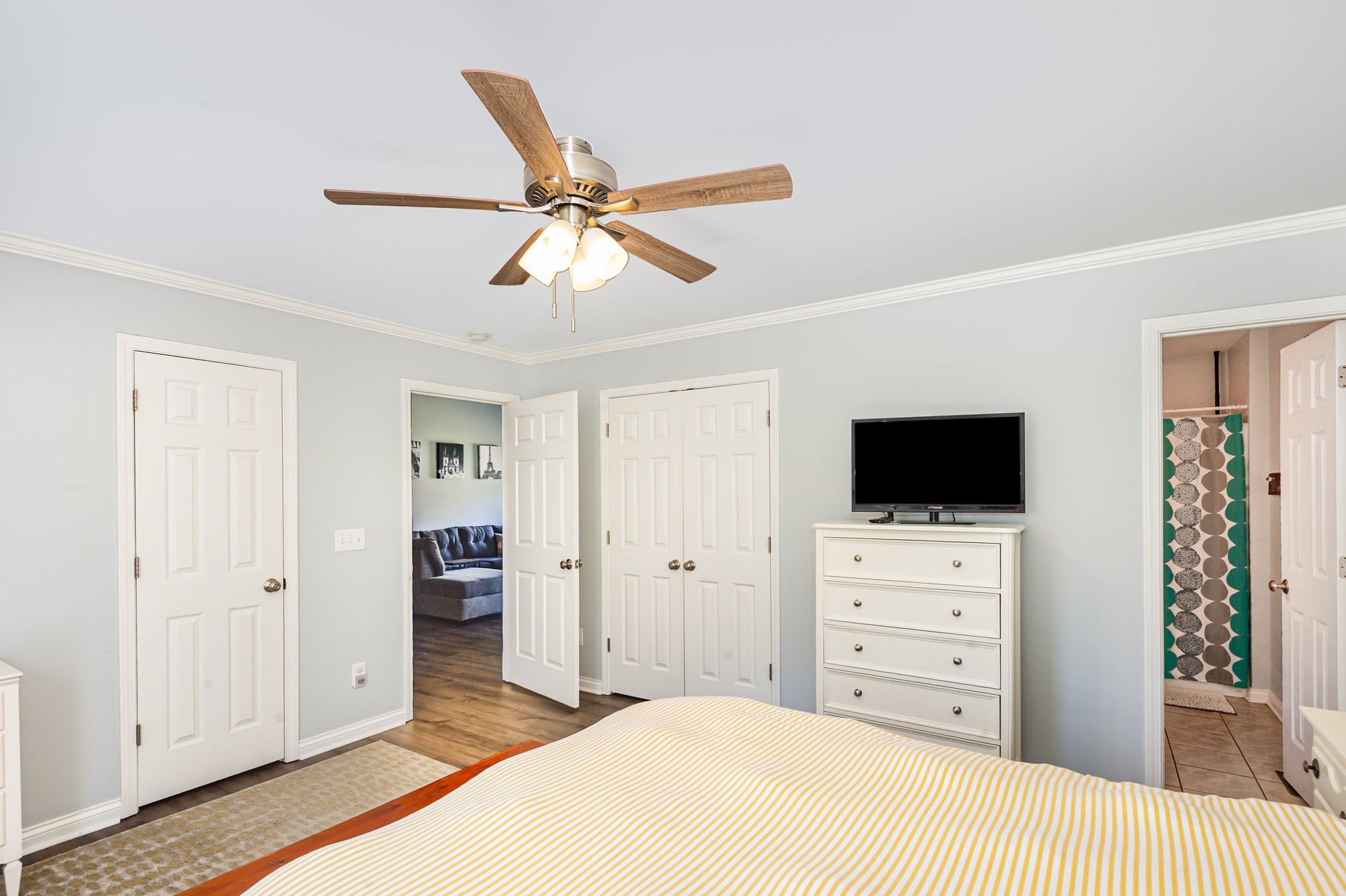 879 Rock Bridge Road Bethpage, TN 37022 - Photo 20 of 39 a bedroom with a bed and a flat screen tv