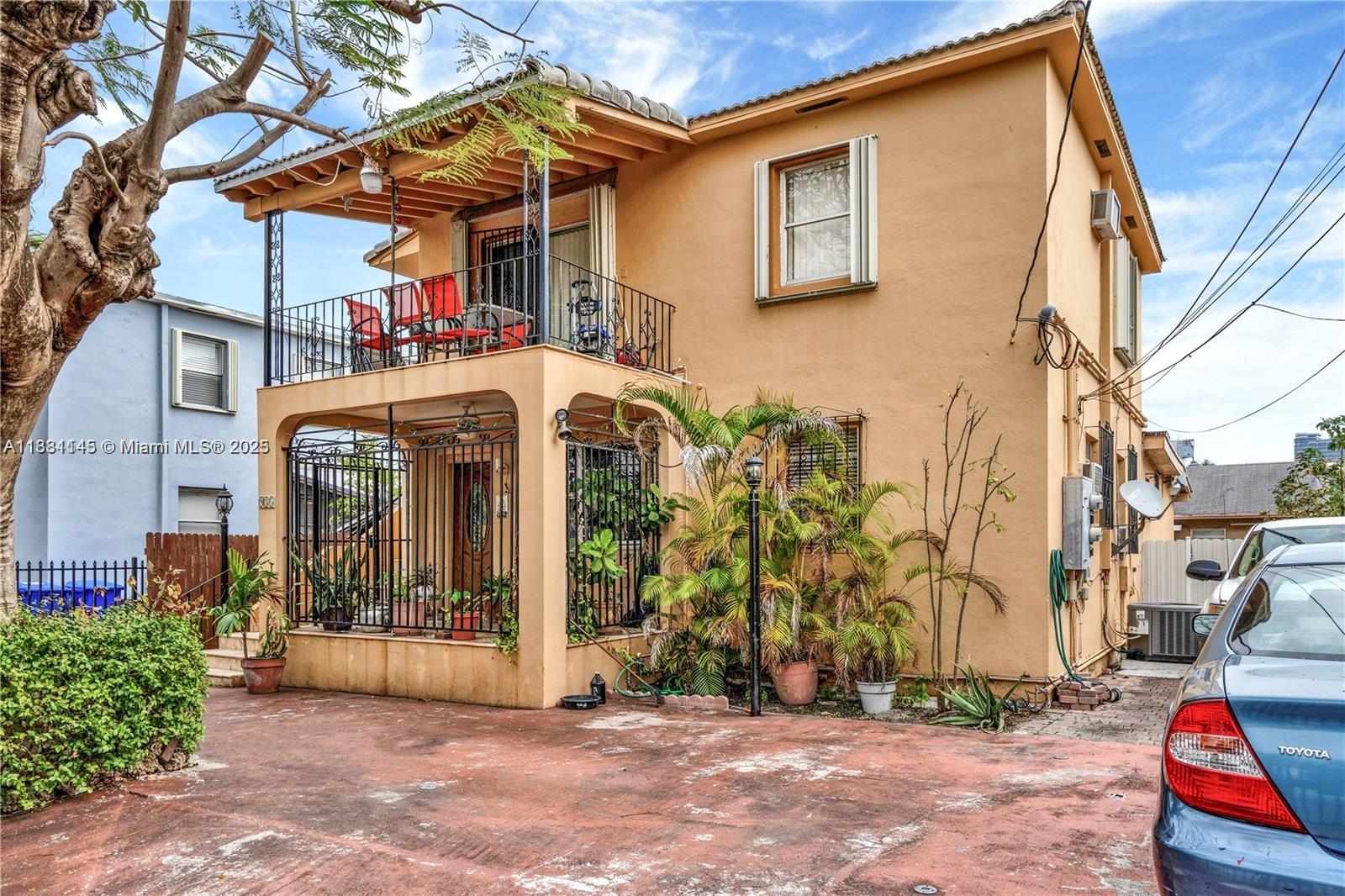 a view of a house with small space