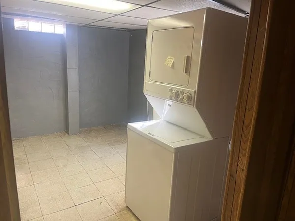 a utility room with a sink