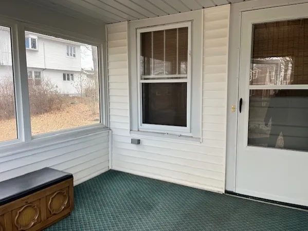 a view of front door of house