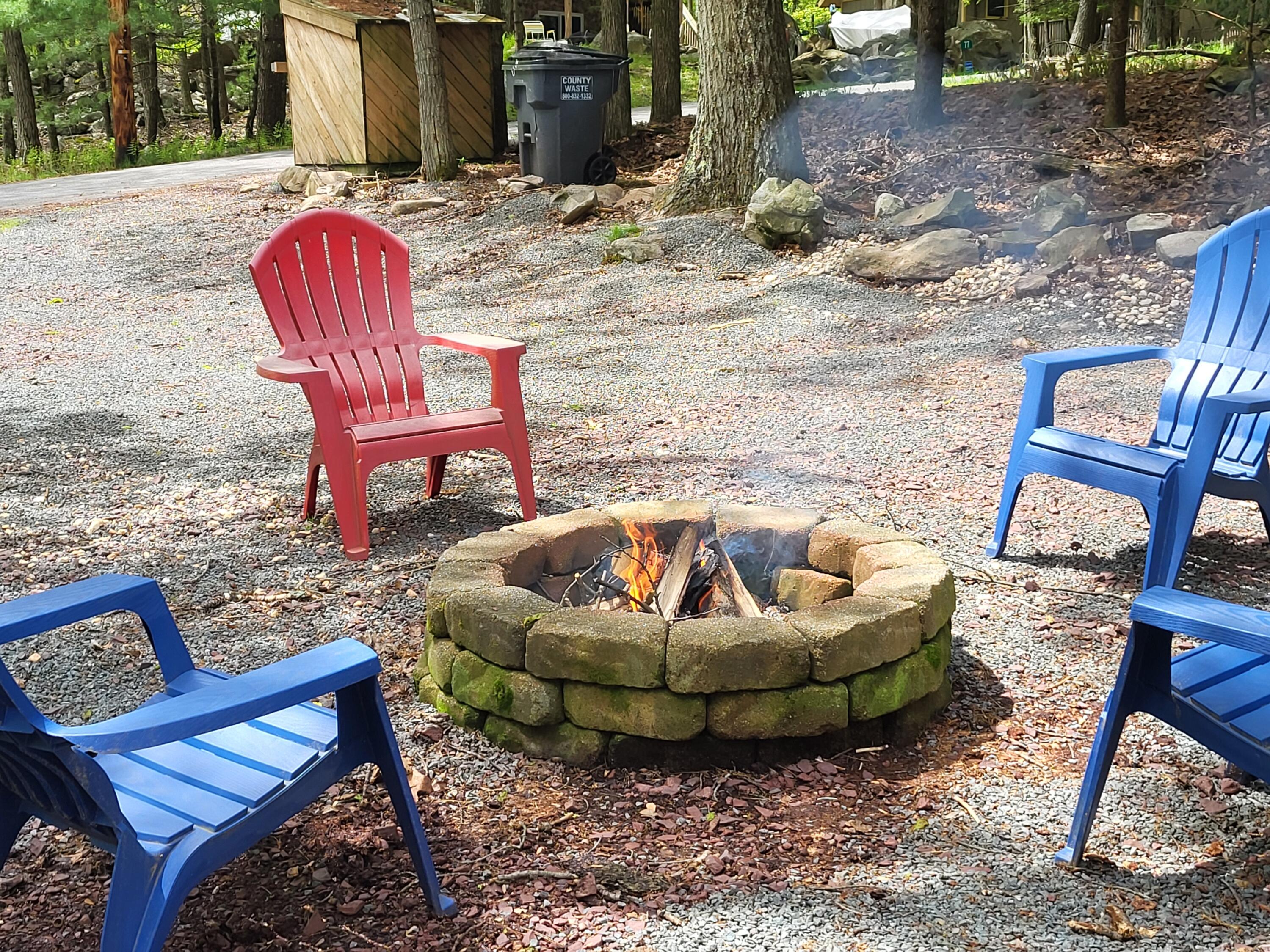 74 Split Rock Road Lake Harmony, PA 18624 - Photo 72 of 77 Firepit