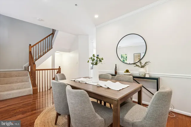 a view of a balcony with wooden floor