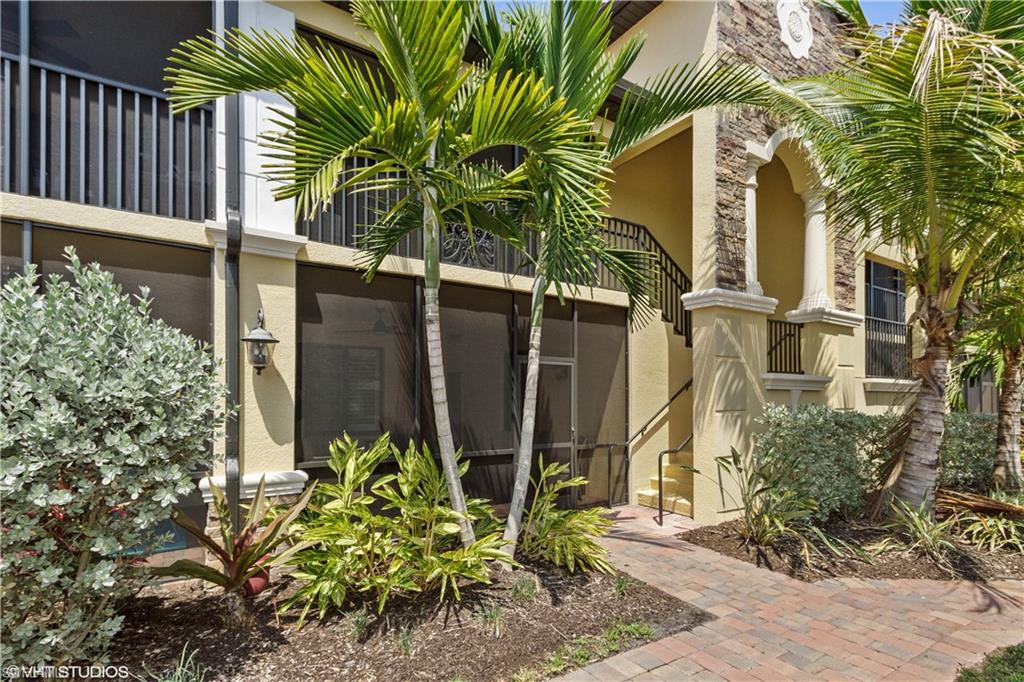 a plant is in front of a house