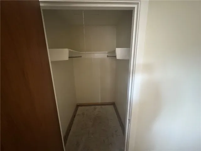 view of a room with door