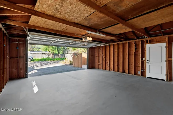 a view of a room with an outdoor space