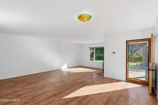 a view of an empty room